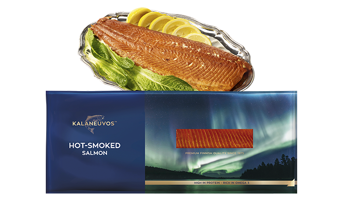 Hot-smoked salmon fillet