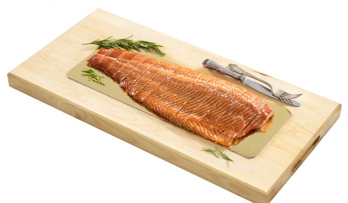 Hot-smoked trout buffet fillet